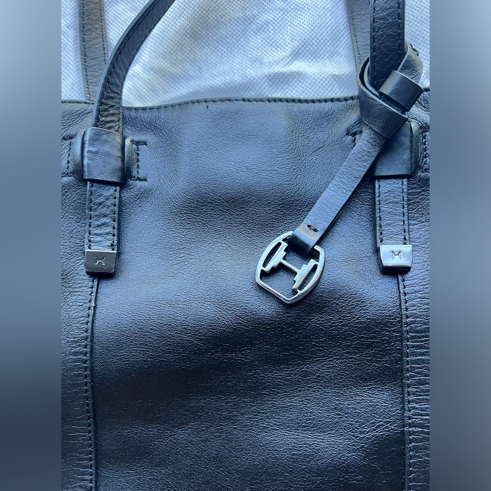 Halston genuine leather shoulder tote bag - Picture 6 of 7